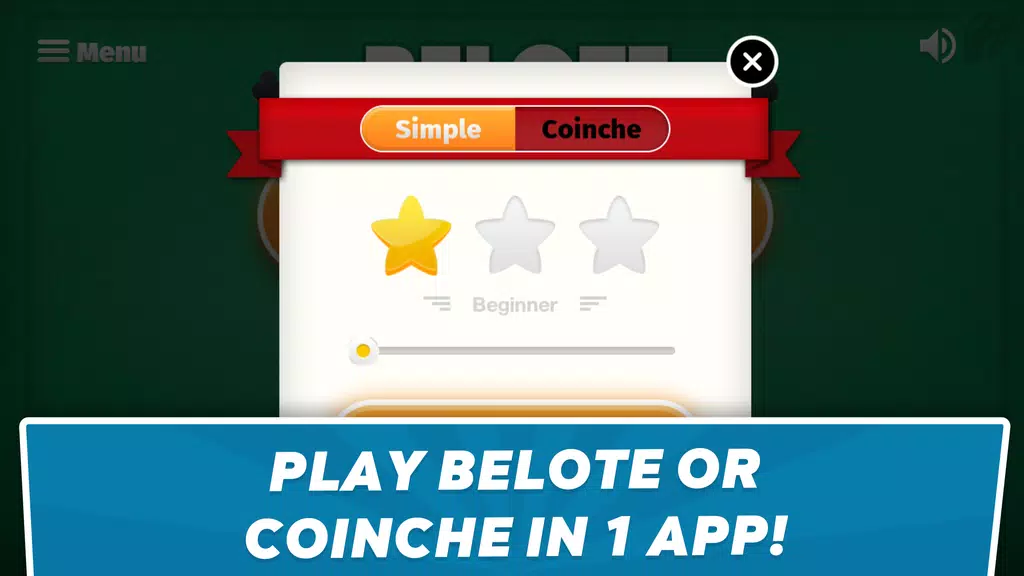 Belote Coinche - card game Screenshot 2