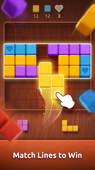 Colorwood Blocks Puzzle Game Mod Screenshot 1 