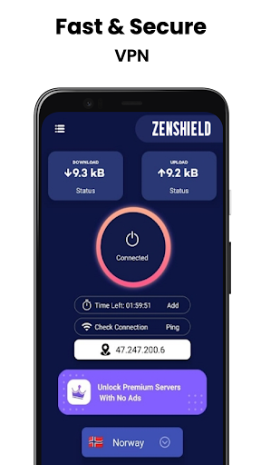 ZENSHIELD - Fast VPN Proxy IP Screenshot 1