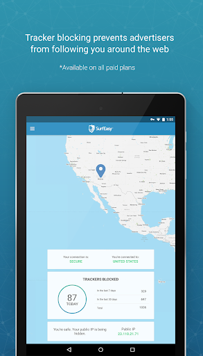 SurfEasy Secure Android VPN Screenshot 2