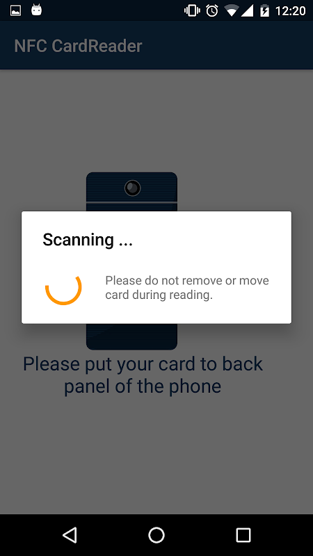 CreditCard NFC Reader Screenshot 2