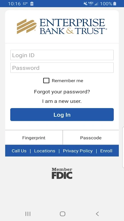 Enterprise Bank & Trust Mobile Screenshot 1 