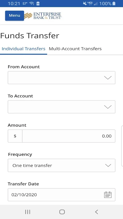 Enterprise Bank & Trust Mobile Screenshot 2 