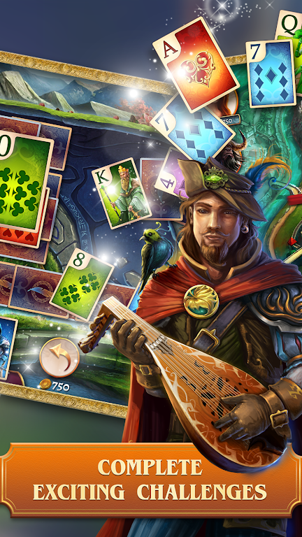 TriPeaks Solitaire Cards Queen Screenshot 1 