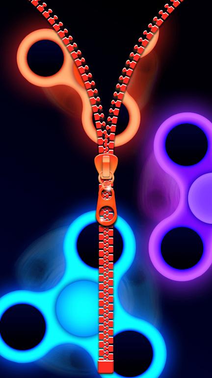 Fidget Spinner Zipper Lock Scr Screenshot 4