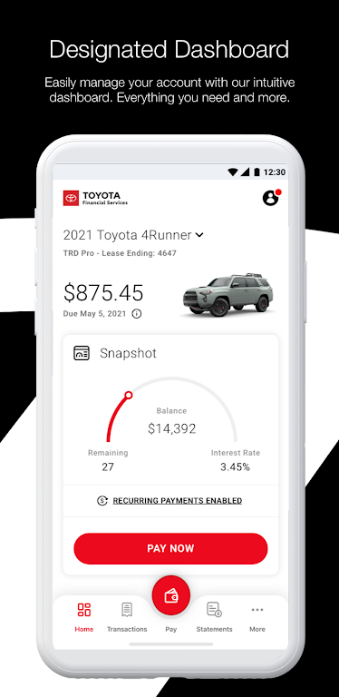 Toyota Financial Services Screenshot 2