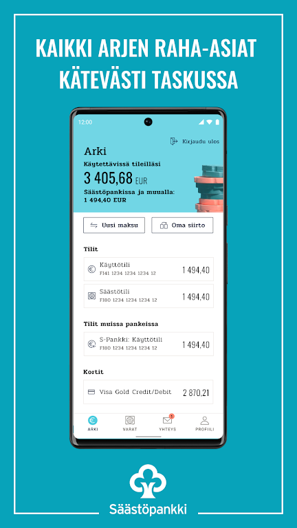 Säästöpankki Mobiili Screenshot 1