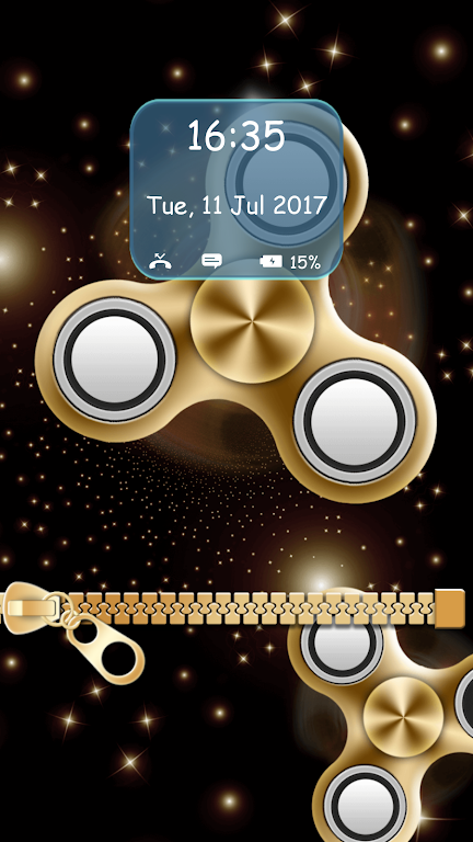 Fidget Spinner Zipper Lock Scr Screenshot 2