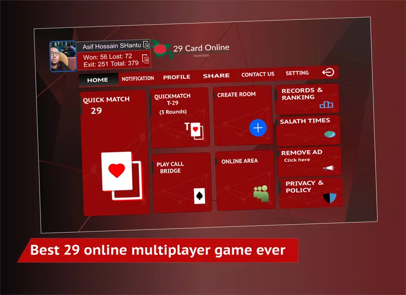 29 Card Online Call Bridge Multiplayer 28 Card Screenshot 3 