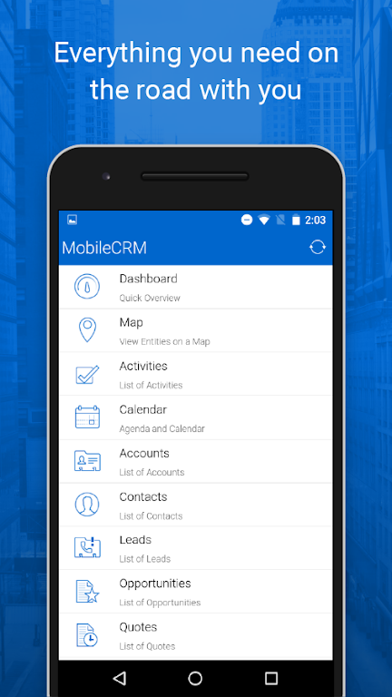 Resco Mobile CRM Screenshot 1 