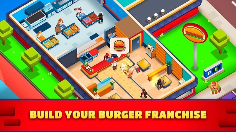 Idle Burger Empire Tycoon Screenshot 1 