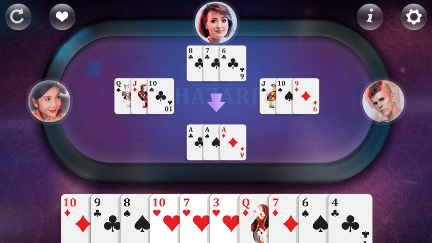 Hazari - Card Game Screenshot 3 