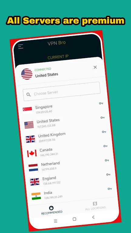 VPN Bro - Premium Servers Screenshot 2