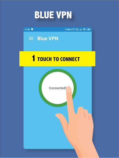 Blue VPN - Fast Free Secure unlimited VPN Screenshot 2