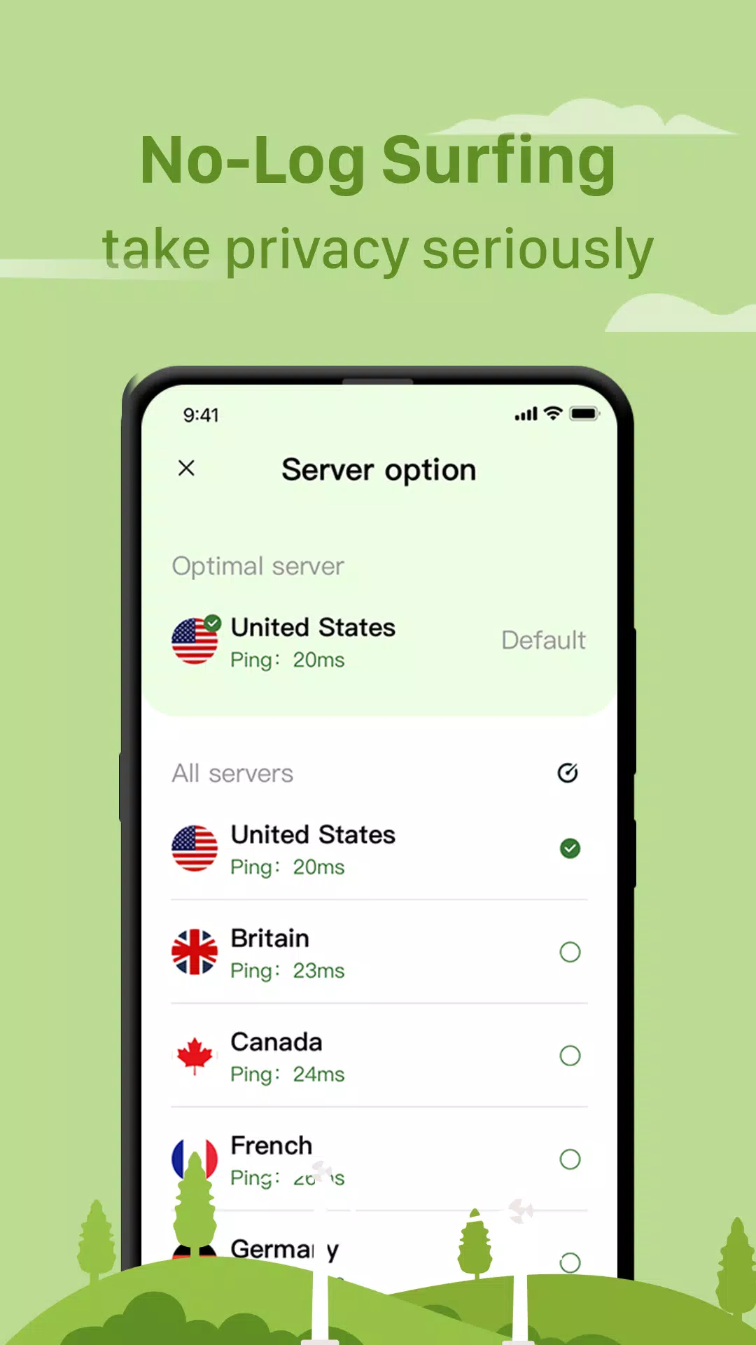 Field VPN of Online Protection Screenshot 3