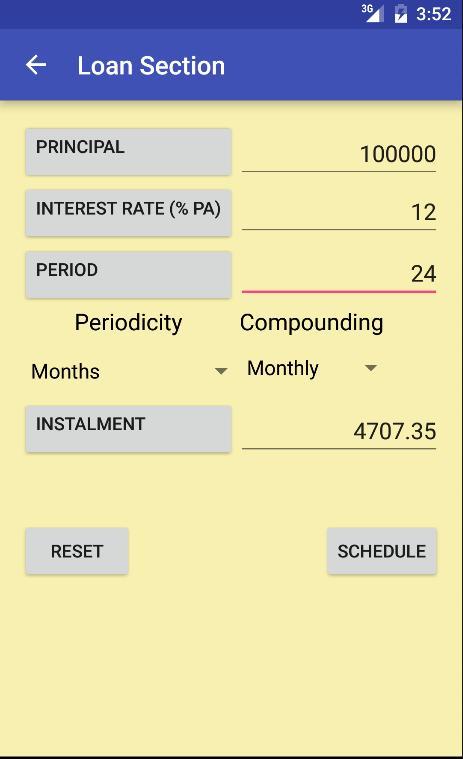 Interest(ing) Calculator Screenshot 1