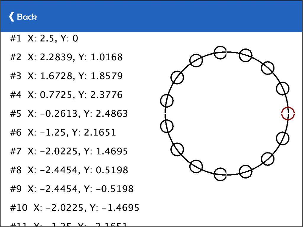 Bolt Circle Calculator Screenshot 3 