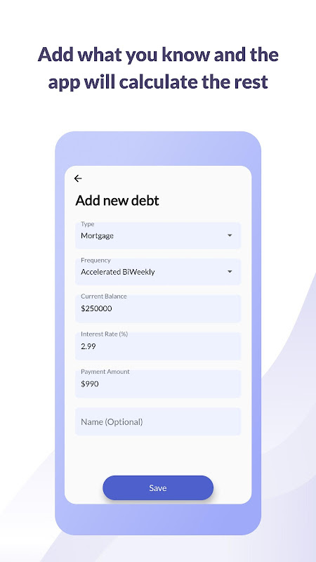 Pay Off Debt: Debt Calculator. Optimize interest Screenshot 2