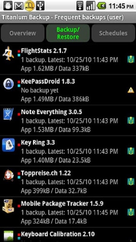 Titanium Backup Pro Screenshot 3