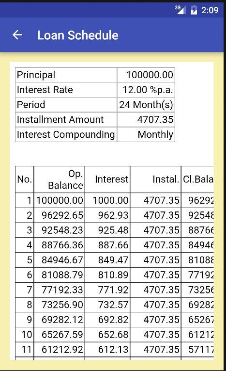 Interest(ing) Calculator Screenshot 2