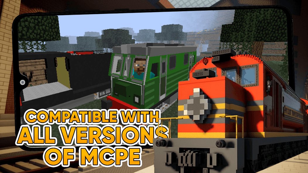 Train mod for Minecraft PE Mod Screenshot 4