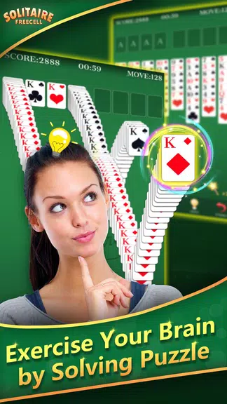 FreeCell Solitaire -Classic & Fun Card Puzzle Game Screenshot 1