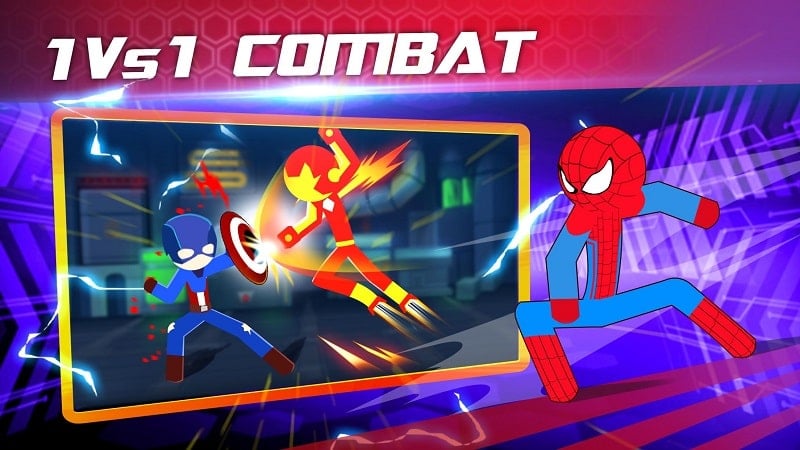 Super Stickman Heroes Fight Screenshot 2 