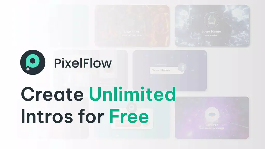 PixelFlow: Intro Video maker Screenshot 1 