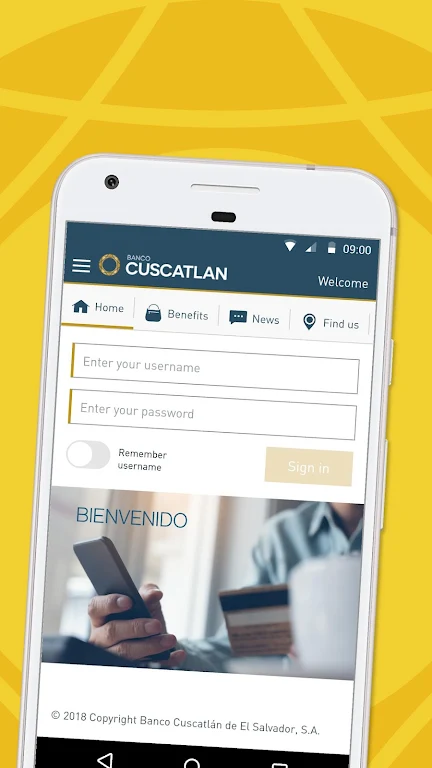 Banco CUSCATLAN Screenshot 2 