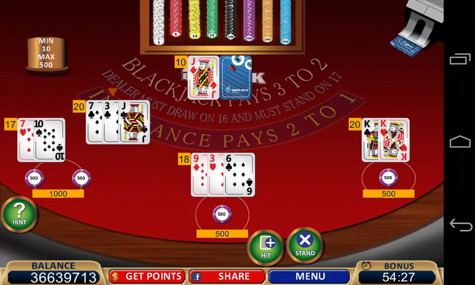 Blackjack 21+ Casino Card Game Screenshot 3 