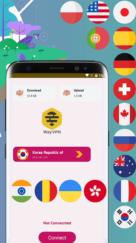 Way VPN - Unlimited Free Proxy & Security VPN 2020 Screenshot 2 