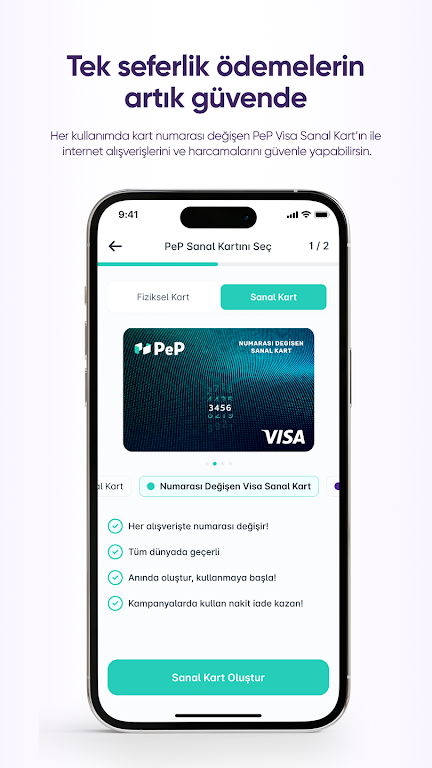 PeP: Para Transferi Sanal Kart Screenshot 4