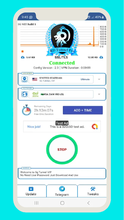 RD Tunnel PRO - Unlimited VPN Screenshot 2 