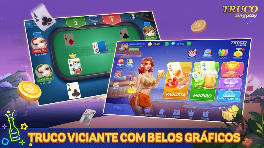 Truco ZingPlay: jogo de cartas online Screenshot 3 