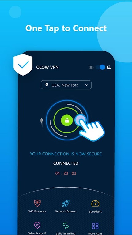 OLOW VPN – Anonymous Surfing Mod Screenshot 1 