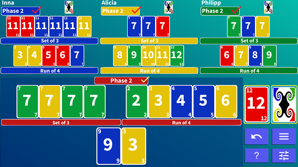 10 Phases card game Screenshot 4