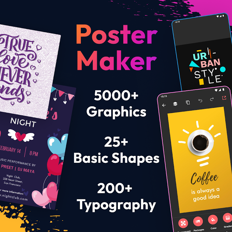 Poster Maker – Flyer Creator Mod Screenshot 1