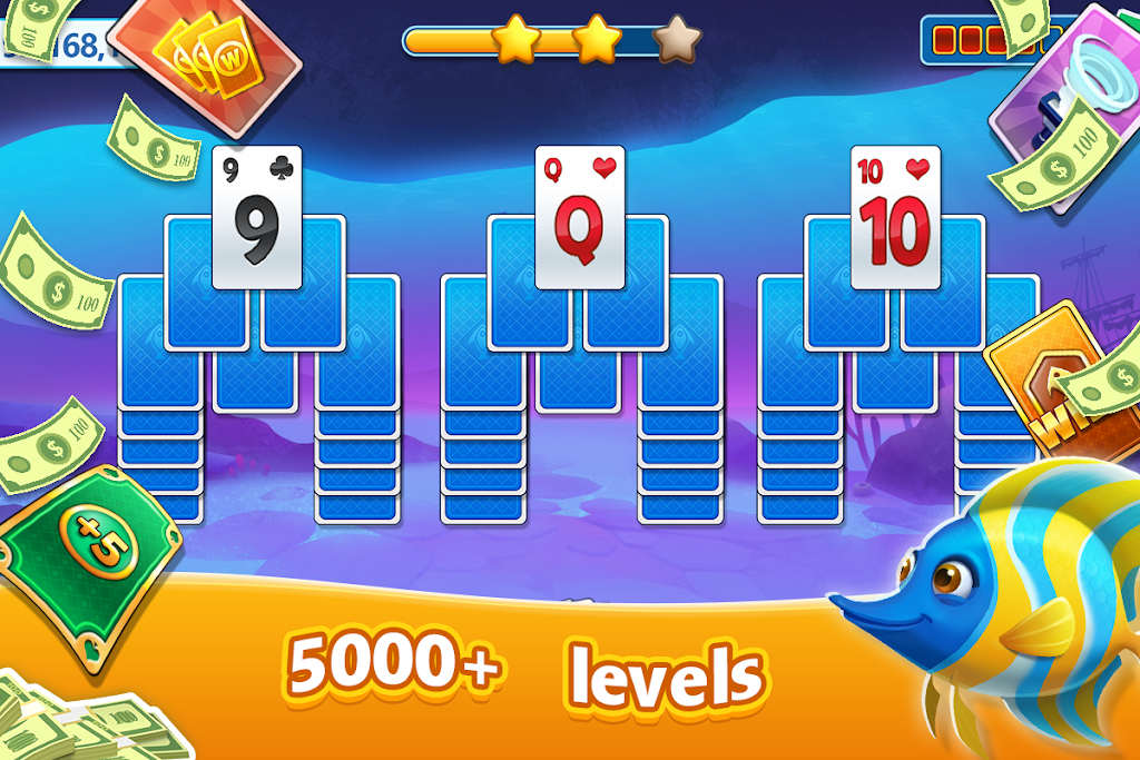 Solitaire Bigwin: Classic Tripeaks Card Games Free Screenshot 4