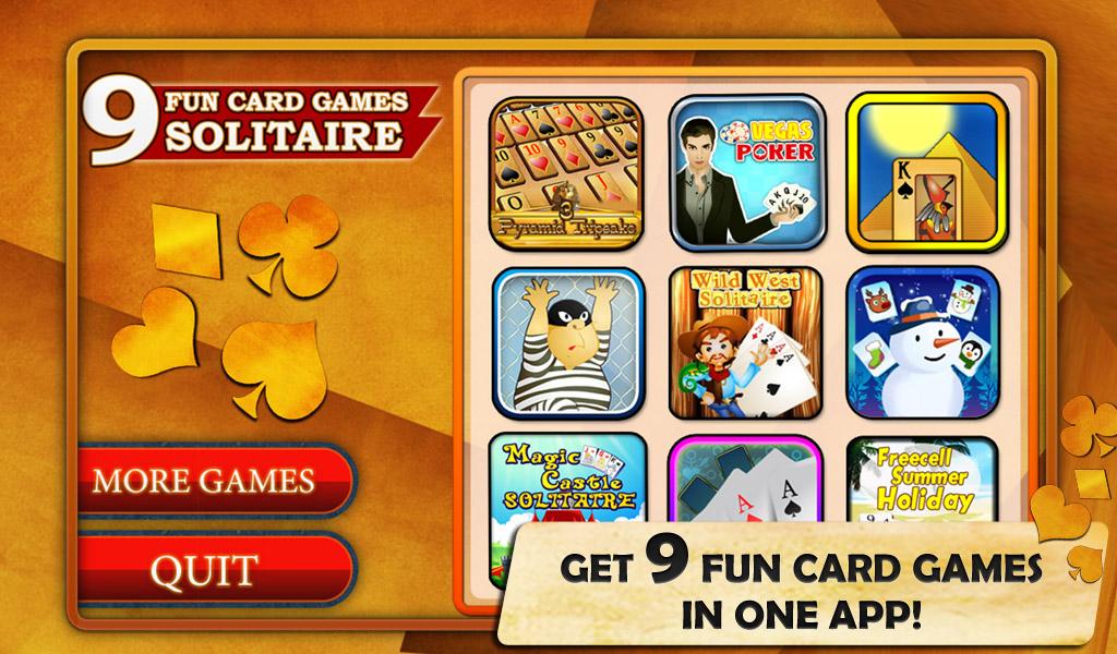 9 Fun Card Games - Solitaire Screenshot 1 