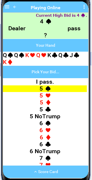 Play Bid Euchre Screenshot 1