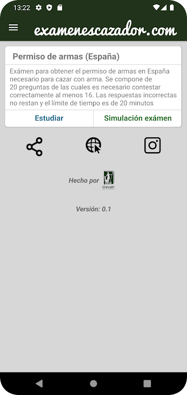 ExamenesCazador.com Screenshot 1 