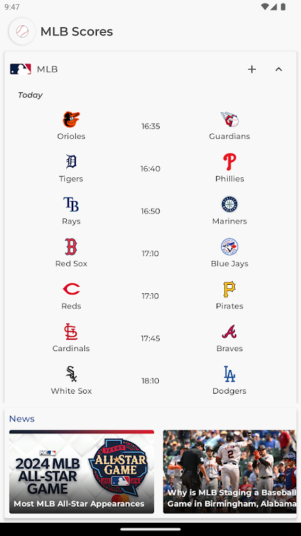 MLB Scores Screenshot 1 