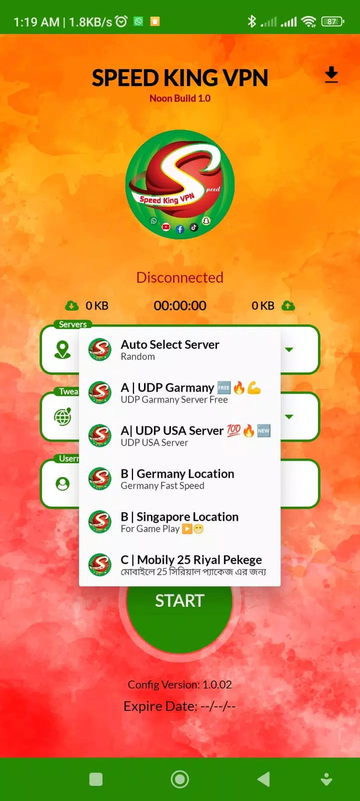 SPEED KING VPN - Fastest VPN Screenshot 1