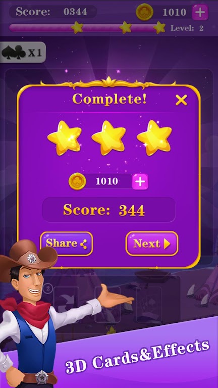 Cowboy Solitaire Match Screenshot 4 