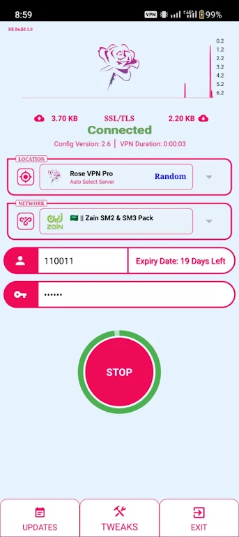 ROSEVPN PRO - Secure VPN Screenshot 1