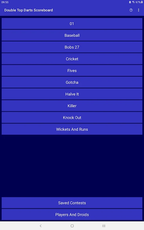Double Top Darts Scoreboard Screenshot 1