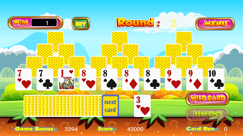 Tri Towers Tri Peaks Solitaire Screenshot 2 