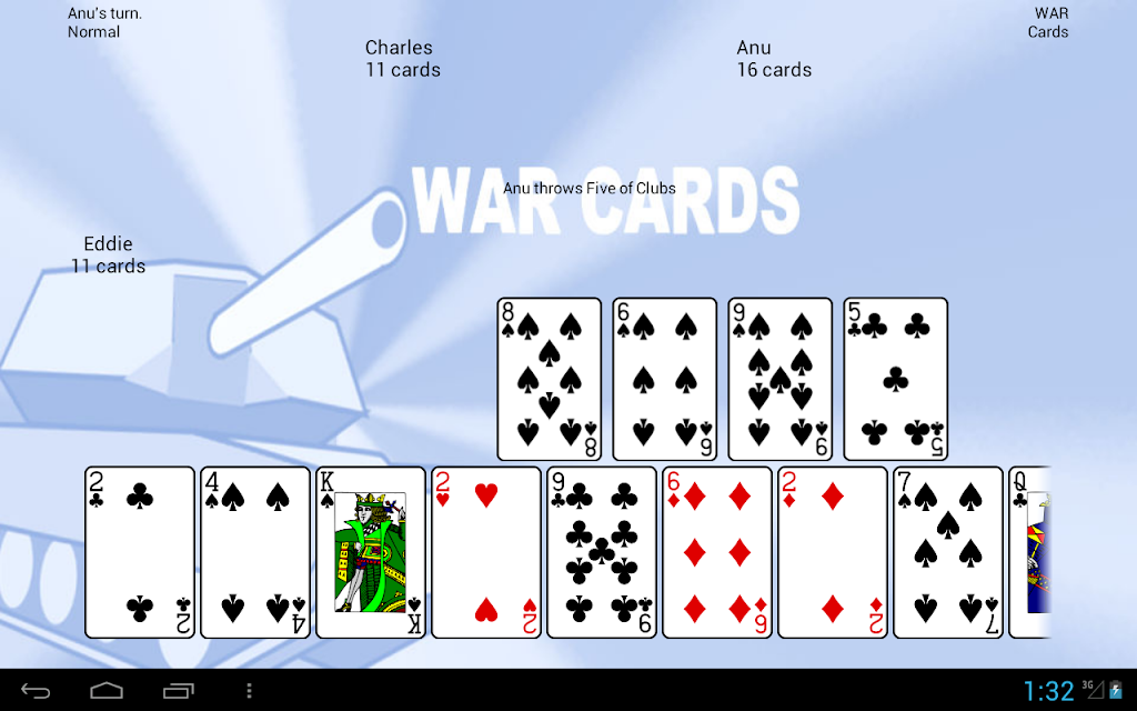 WAR Cards Screenshot 3