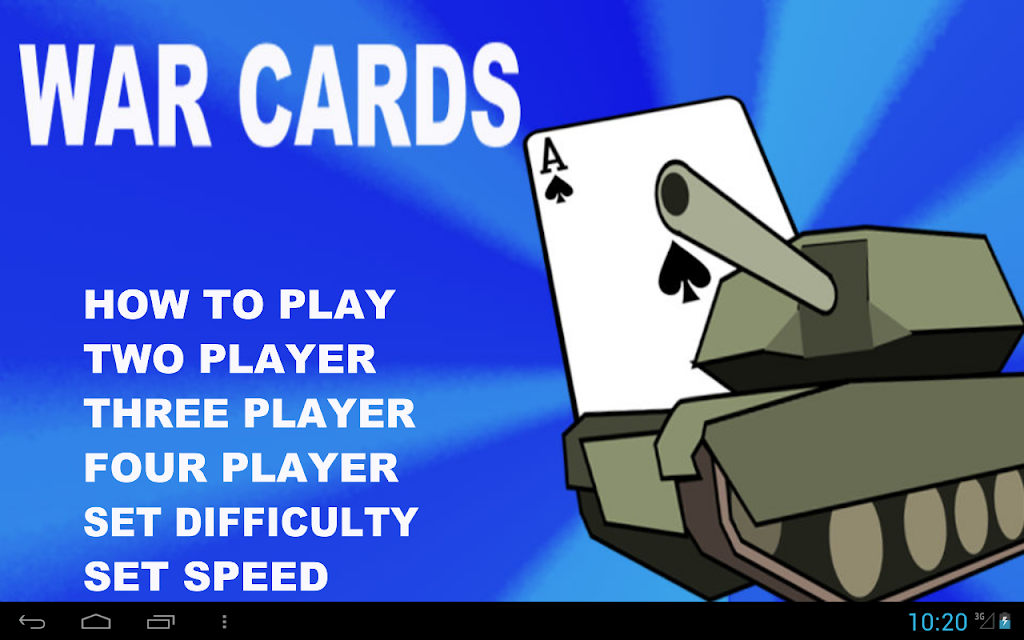 WAR Cards Screenshot 2