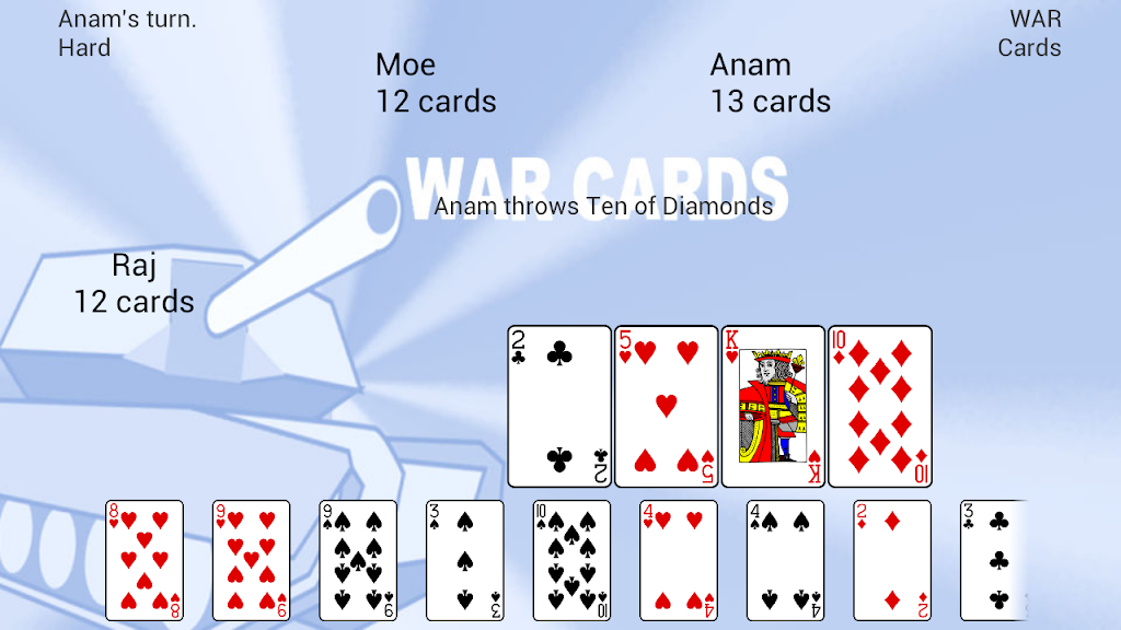 WAR Cards Screenshot 1